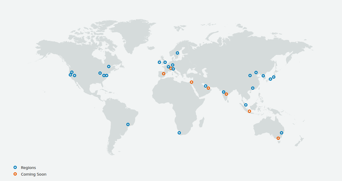 Regions in AWS(出典: )